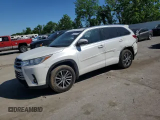 2017 Toyota Highlander XLE with VIN 5TDJZRFH9HS473495, listed as a Copart auction lot 57057035 with 123,709 mi miles and Clean title. Bid and sale history available at DreamBid. Image 1.
