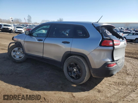 2017 Jeep Cherokee Sport with VIN 1C4PJMAB7HW630500, listed as a Copart auction lot 50075905 with 103,623 mi miles and Clean Title. Bid and sale history available at carsss.com. Image 2.