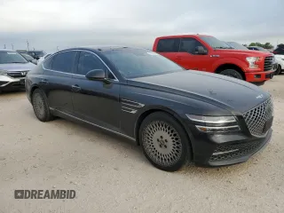 2022 Genesis G80 2.5T with VIN KMTGB4SC1NU104196, listed as a Copart auction lot 53179545 with 53,600 mi miles and Clean title. Bid and sale history available at DreamBid. Image 4.