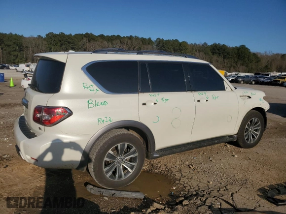 2019 Nissan Armada SL with VIN JN8AY2ND8KX009550, listed as a Copart auction lot 48514635 with 158,707 mi miles and Salvage Title. Bid and sale history available at carsss.com. Image 3.