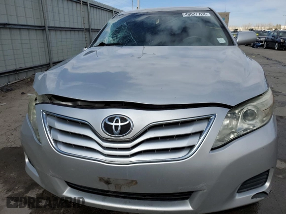 2011 Toyota Camry LE with VIN 4T1BF3EK0BU758317, listed as a Copart auction lot 48827724 with 117,705 mi miles and Salvage Title. Bid and sale history available at DreamBid. Image 5.