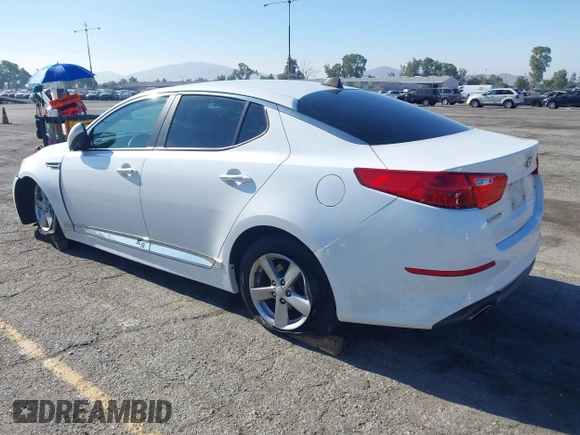 2015 Kia Optima LX with VIN 5XXGM4A70FG381555, listed as a IAAI auction lot 42632259 with 139,644 mi miles and . Bid and sale history available at DreamBid. Image 3.