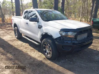 2020 Ford Ranger XL with VIN 1FTER1FH4LLA24075, listed as a IAAI auction lot 41902919 with 76,160 mi miles. Bid and sale history available at carsss.com. Image 1.