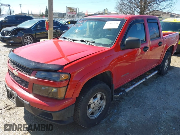 2005 Chevrolet Colorado 1SF LS Z71 with VIN 1GCDT136058133302, listed as a IAAI auction lot 41692590 with 167,071 mi miles. Bid and sale history available at carsss.com. Image 2.
