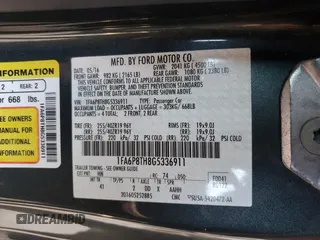 2016 Ford Mustang EcoBoost with VIN 1FA6P8TH8G5336911, listed as a Copart auction lot 58265595 with 53,521 mi miles and Salvage title. Bid and sale history available at DreamBid. Image 12.