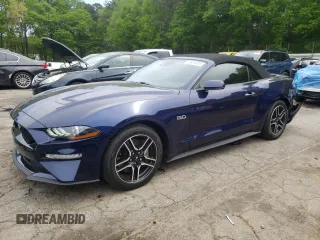 2020 Ford Mustang GT Premium z VIN 1FATP8FF8L5156707, wystawiony jako Copart lot #52935485 z przebiegiem 77 186 mil mil oraz Szkoda całkowita • Salvage title. Historia ofert i sprzedaży dostępna na DreamBid. Obrazek 1.