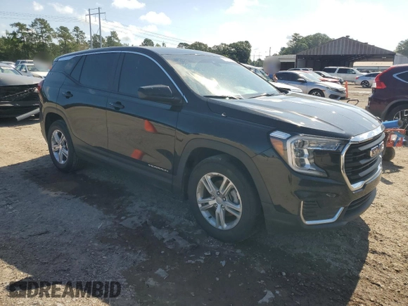2022 GMC Terrain SLE with VIN 3GKALMEV6NL203500, listed as a Copart auction lot 62190195 with 61,375 mi miles and Salvage title. Bid and sale history available at DreamBid. Image 4.
