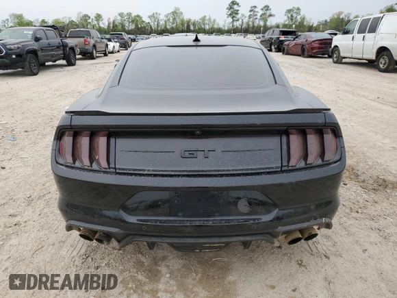 2022 Ford Mustang GT with VIN 1FA6P8CF2N5133041, listed as a Copart auction lot 50469125 with 18,777 mi miles and Salvage Title. Bid and sale history available at carsss.com. Image 6.