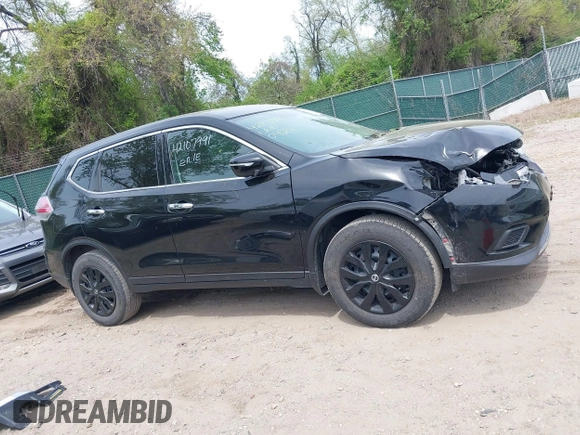 2015 Nissan Rogue SV with VIN 5N1AT2MK7FC879468, listed as a IAAI auction lot 42107991 with 160,084 mi miles. Bid and sale history available at carsss.com. Image 14.