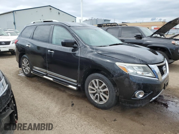 2015 Nissan Pathfinder SL with VIN 5N1AR2MM1FC691013, listed as a Copart auction lot 61550215 with 203,409 mi miles and Clean title. Bid and sale history available at DreamBid. Image 4.