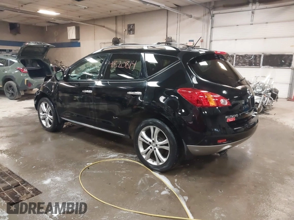 2009 Nissan Murano S with VIN JN8AZ18W19W134457, listed as a IAAI auction lot 41820814 with 132,672 mi miles and . Bid and sale history available at carsss.com. Image 3.