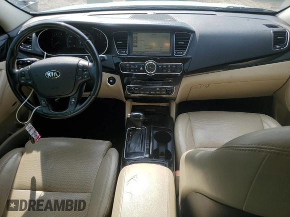 2016 Kia Cadenza Premium with VIN KNALN4D79G5207123, listed as a Copart auction lot 69217484 with 126,233 mi miles and Salvage Title. Bid and sale history available at carsss.com. Image 8.