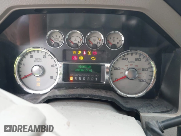 2010 Ford Super Duty F-250 SRW XL with VIN 1FTSW2BR5AEA13152, listed as a IAAI auction lot 41491929 with 310,807 mi miles. Bid and sale history available at carsss.com. Image 7.