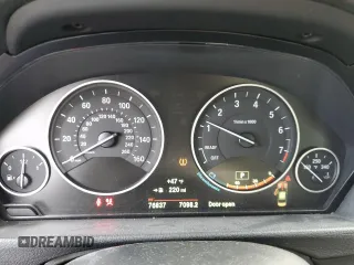 2015 BMW 3 Series 328i xDrive with VIN WBA3B5G50FNS14551, listed as a Copart auction lot 46627015 with 76,837 mi miles and Salvage Title. Bid and sale history available at carsss.com. Image 9.