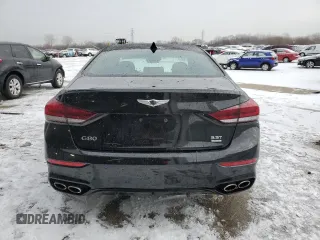2018 Genesis G80 3.3T Sport with VIN KMHGN4JB5JU222384, listed as a Copart auction lot 42036785 with 38,516 mi miles and Salvage Title. Bid and sale history available at carsss.com. Image 6.