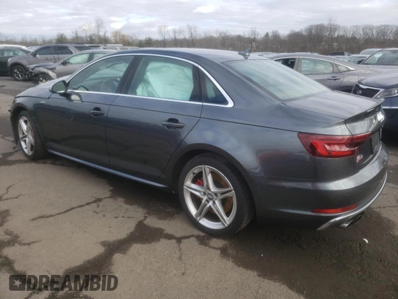 2018 Audi S4 Premium Plus with VIN WAUB4AF4XJA007575, listed as a Copart auction lot 36881964 with 2,154 mi miles. Bid and sale history available at carsss.com. Image 2.