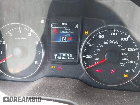 2013 Subaru Outback Limited with VIN 4S4BRBLC7D3232868, listed as a IAAI auction lot 42172681 with 148,328 mi miles and . Bid and sale history available at DreamBid. Image 15.