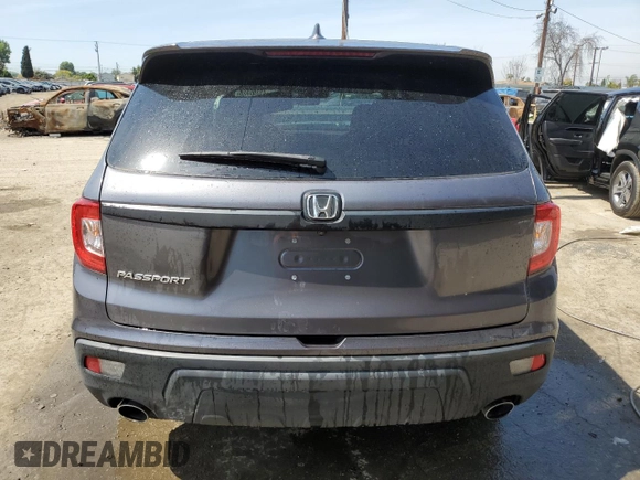 2021 Honda Passport EX-L with VIN 5FNYF7H58MB004010, listed as a Copart auction lot 49395925 with 45,864 mi miles and Salvage Title. Bid and sale history available at DreamBid. Image 6.