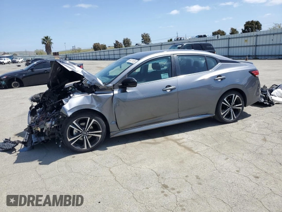 2021 Nissan Sentra SR with VIN 3N1AB8DV8MY329904, listed as a Copart auction lot 53471135 with 32,250 mi miles and Salvage Title. Bid and sale history available at carsss.com. Image 1.