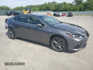 2021 Lexus ES 350 F Sport with VIN 58AGZ1B17MU097619, listed as a Copart auction lot 53339995 with 24,989 mi miles and Salvage title. Bid and sale history available at DreamBid. Image 4.