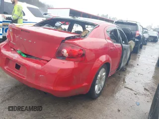 2013 Dodge Avenger SE with VIN 1C3CDZABXDN589108, listed as a IAAI auction lot 41472251 with 124,925 mi miles. Bid and sale history available at carsss.com. Image 4.