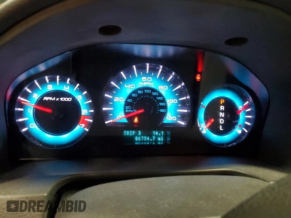 2010 Ford Fusion S with VIN 3FAHP0GA8AR385179, listed as a Copart auction lot 49338075 with 86,754 mi miles and Salvage Title. Bid and sale history available at carsss.com. Image 9.