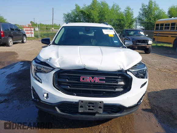 2021 GMC Terrain SLE with VIN 3GKALMEV8ML370164, listed as a IAAI auction lot 40569611 with 53,820 mi miles and . Bid and sale history available at carsss.com. Image 12.