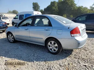 2008 Kia Spectra EX with VIN KNAFE121685548118, listed as a Copart auction lot 68773184 with 120,598 mi miles and Salvage Title. Bid and sale history available at carsss.com. Image 2.