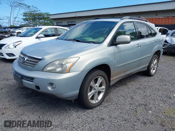2008 Lexus RX 400h with VIN JTJHW31U382070187, listed as a IAAI auction lot 41807401 with Not Provided miles and . Bid and sale history available at DreamBid. Image 2.