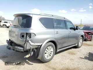 2017 Nissan Armada SL with VIN JN8AY2ND9H9006380, listed as a Copart auction lot 51239845 with 172,647 mi miles and Salvage Title. Bid and sale history available at carsss.com. Image 3.