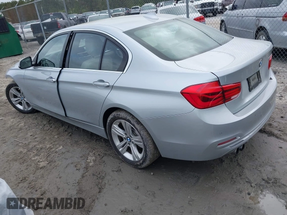 2017 BMW 3 Series 330i with VIN WBA8B9G38HNU56566, listed as a IAAI auction lot 41961845 with 63,353 mi miles. Bid and sale history available at carsss.com. Image 3.