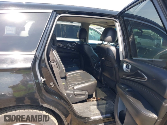 2018 Infiniti QX60 with VIN 5N1DL0MM4JC529193, listed as a IAAI auction lot 42091013 with 202,602 mi miles. Bid and sale history available at carsss.com. Image 8.