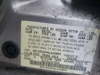 2006 Nissan Sentra S with VIN 3N1CB51D46L642824, listed as a Copart auction lot 50992655 with 157,462 mi miles and Salvage Title. Bid and sale history available at DreamBid. Image 12.