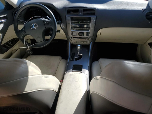 2010 Lexus IS 250 with VIN JTHBF5C29A5118357, listed as a Copart auction lot 81355034 with 133,259 mi miles and Salvage Title. Bid and sale history available at carsss.com. Image 8.