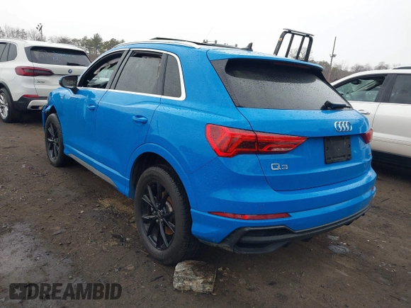 2023 Audi Q3 S line Premium with VIN WA1DECF37P1092891, listed as a IAAI auction lot 41672260 with 45,773 mi miles and . Bid and sale history available at DreamBid. Image 3.