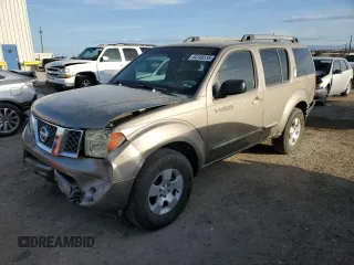 2007 Nissan Pathfinder S with VIN 5N1AR18U27C642148, listed as a Copart auction lot 44166535 with 208,869 mi miles and Salvage Title. Bid and sale history available at carsss.com. Image 1.