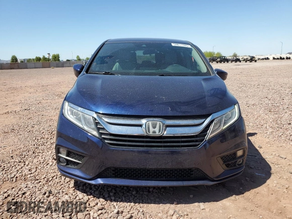 2019 Honda Odyssey EX with VIN 5FNRL6H58KB088138, listed as a Copart auction lot 59811345 with 75,559 mi miles and Salvage title. Bid and sale history available at DreamBid. Image 5.