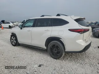2020 Toyota Highlander LE with VIN 5TDZZRAHXLS027648, listed as a Copart auction lot 53491155 with 92,710 mi miles and Salvage title. Bid and sale history available at DreamBid. Image 2.