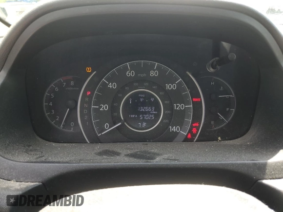2013 Honda CR-V EX z VIN 2HKRM4H53DH642319, wystawiony jako Copart lot #58510415 z przebiegiem 132 663 mil mil oraz Szkoda całkowita • Salvage title. Historia ofert i sprzedaży dostępna na DreamBid. Obrazek 9.