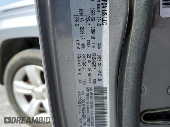 2016 Jeep Patriot Latitude with VIN 1C4NJPFA9GD648001, listed as a Copart auction lot 50245055 with 161,702 mi miles and Clean title. Bid and sale history available at DreamBid. Image 13.