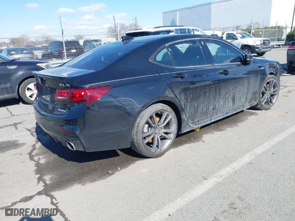 2018 Acura TLX w/A-SPEC Pkg with VIN 19UUB3F67JA001068, listed as a IAAI auction lot 41598159 with NaN miles. Bid and sale history available at carsss.com. Image 4.