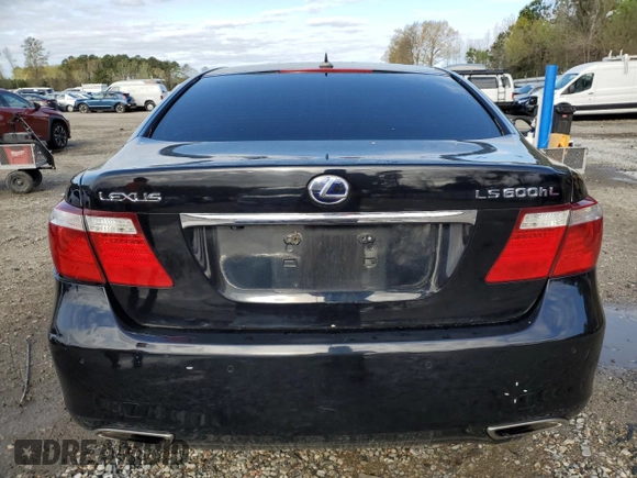 2008 Lexus LS 600h L with VIN JTHDU46F785001846, listed as a Copart auction lot 48389745 with 204,608 mi miles and Salvage title. Bid and sale history available at DreamBid. Image 6.
