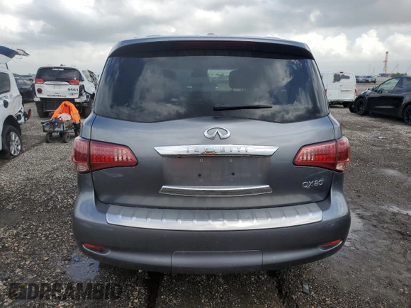 2017 Infiniti QX80 with VIN JN8AZ2NF9H9646393, listed as a Copart auction lot 50563315 with Not provided miles and Salvage title. Bid and sale history available at DreamBid. Image 6.