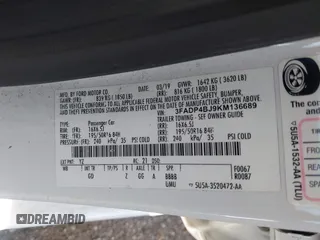 2019 Ford Fiesta SE z VIN 3FADP4BJ9KM136689, wystawiony jako IAAI lot #42095835 z przebiegiem 80 856 mil mil oraz . Historia ofert i sprzedaży dostępna na DreamBid. Obrazek 9.