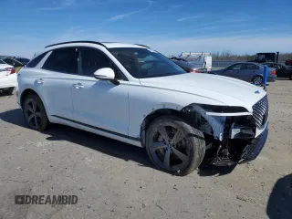 2024 Genesis GV70 Sport with VIN 5NMMCDTC5RH015306, listed as a Copart auction lot 47453885 with 24,248 mi miles and Salvage title. Bid and sale history available at DreamBid. Image 4.
