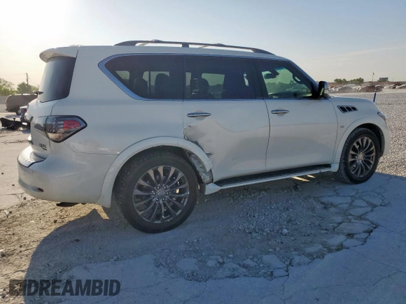 2015 Infiniti QX80 with VIN JN8AZ2NE9F9083611, listed as a Copart auction lot 53046305 with 143,167 mi miles and Salvage title. Bid and sale history available at DreamBid. Image 3.