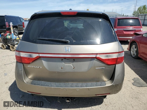 2011 Honda Odyssey Touring Elite with VIN 5FNRL5H9XBB030061, listed as a Copart auction lot 55067775 with 142,245 mi miles and Clean Title. Bid and sale history available at DreamBid. Image 6.