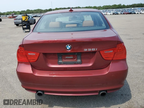 2011 BMW 3 Series 335i xDrive with VIN WBAPL5G5XBNN49356, listed as a Copart auction lot 60709805 with Not provided miles and Salvage title. Bid and sale history available at DreamBid. Image 6.