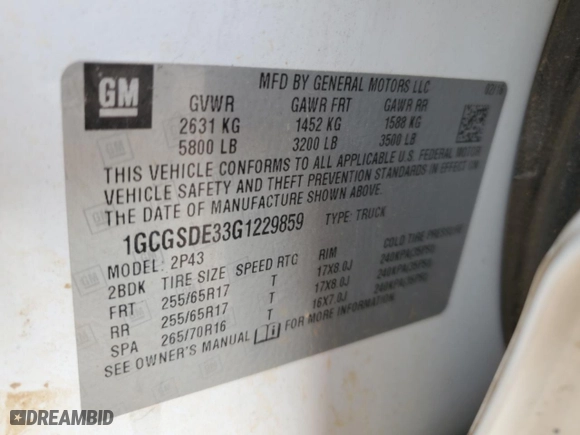 2016 Chevrolet Colorado 2WD Z71 with VIN 1GCGSDE33G1229859, listed as a Copart auction lot 50524835 with 127,348 mi miles and Salvage Title. Bid and sale history available at carsss.com. Image 14.