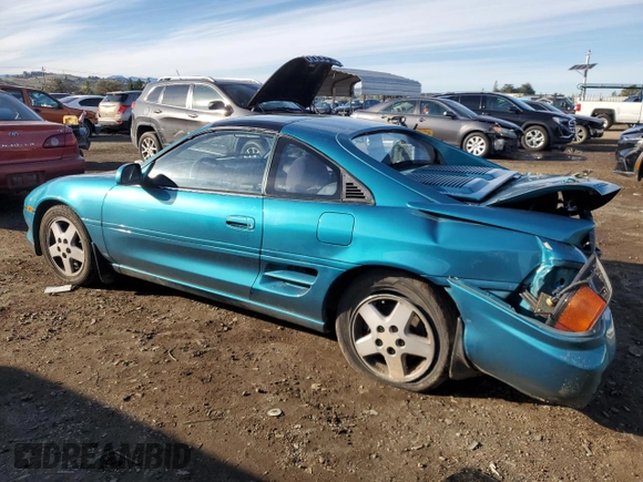 1993 Toyota MR2 z VIN JT2SW22N9P0078369, wystawiony jako Copart lot #87045224 z przebiegiem 240 232 mil mil oraz Szkoda całkowita • Salvage title. Historia ofert i sprzedaży dostępna na DreamBid. Obrazek 2.